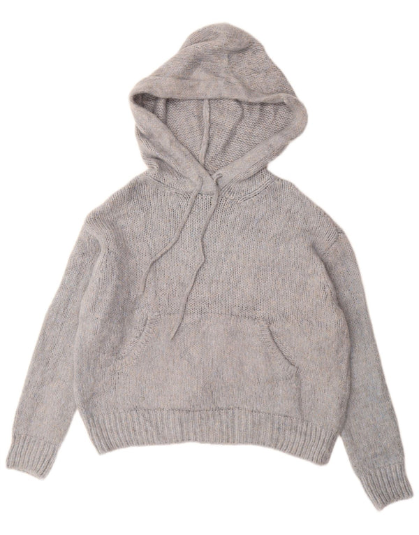 ZARA Oversized hættetrøje til kvinder UK 10 Small Blue Flecked