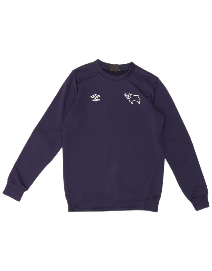 Umbro Boys Graphic Sweatshirt Jumper 13-14 år XL Navy Blue Polyester