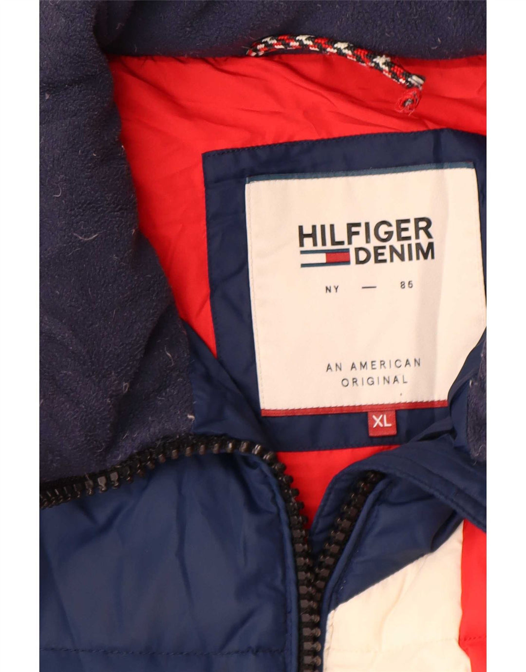 Tommy Hilfiger Herre polstret jakke UK 42 XL Flerfarvet Colourblock