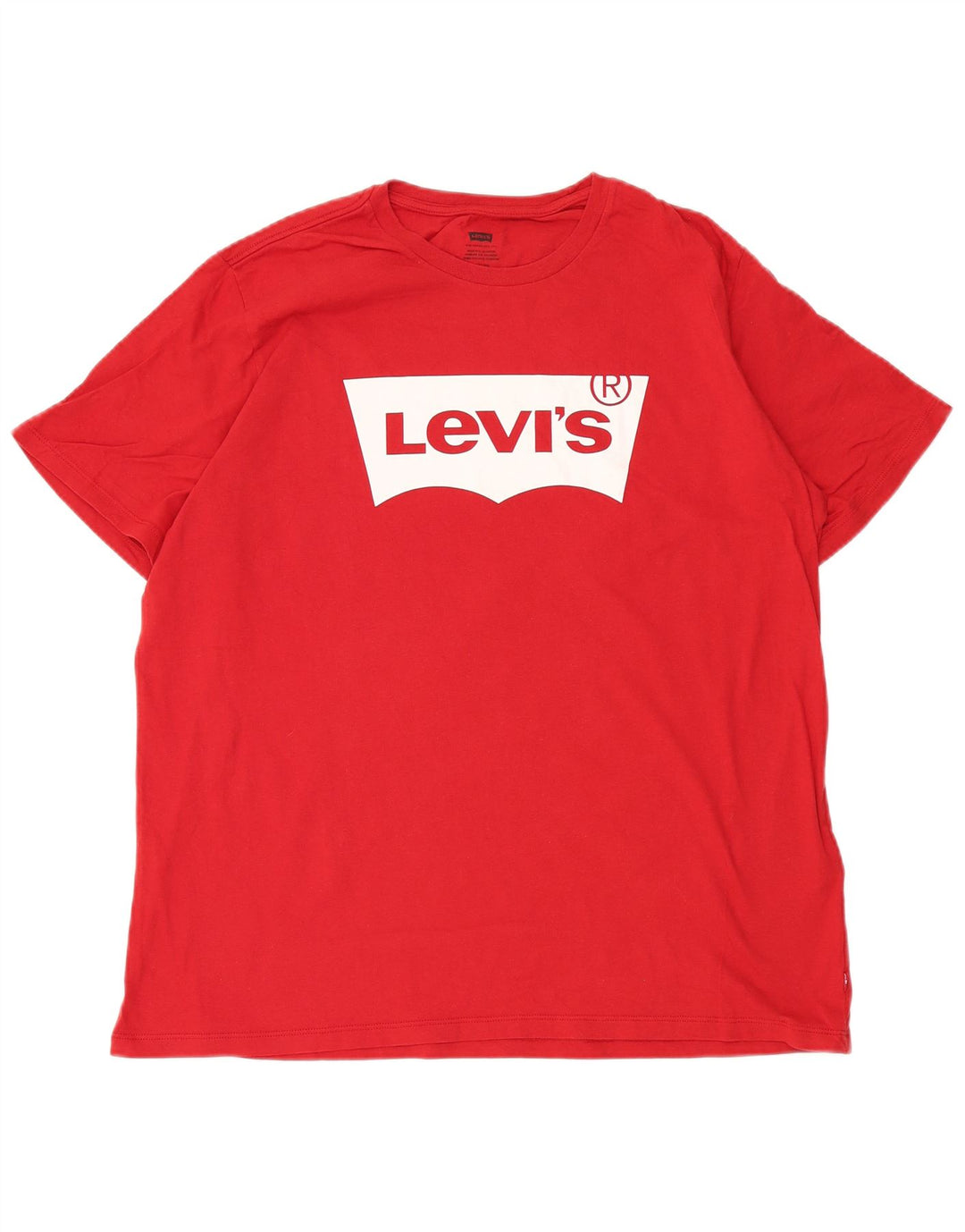 LEVI'S Mens Graphic T-Shirt Top XL Red Cotton