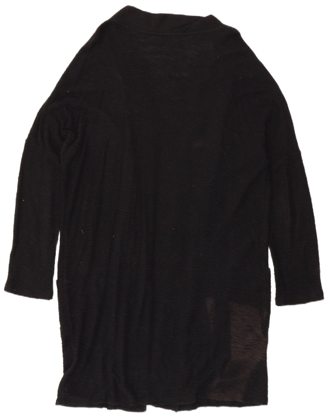 Zara Herre Longline Cardigan Sweater XL Sort Bomuld