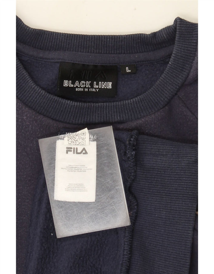 Fila Sweatshirt til mænd Stor marineblå bomuld