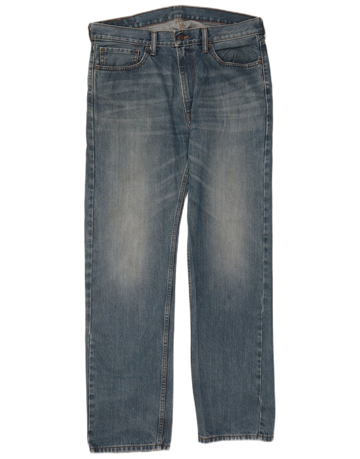 Levi's Herre 505 Straight Jeans W36 L34 Blå Bomuld
