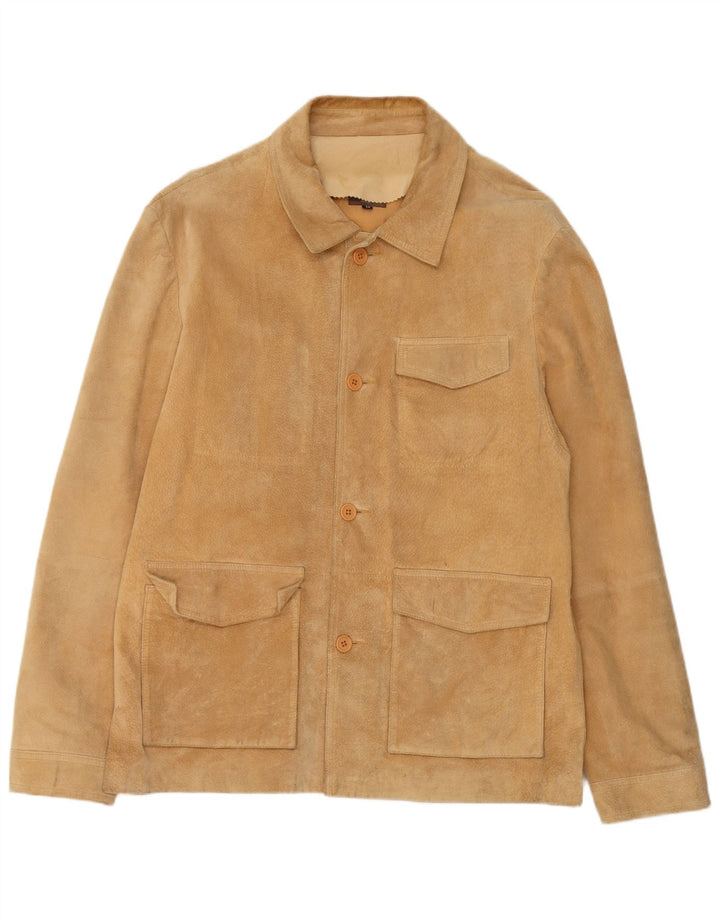 Conbipel Herre Ruskindsjakke IT 56 2XL Beige Læder