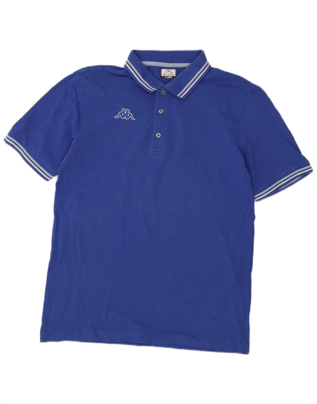 Kappa herre poloshirt XL blå bomuld