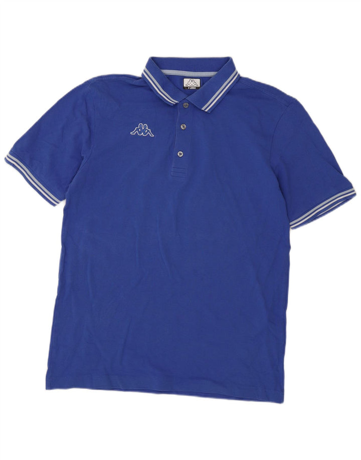 Kappa herre poloshirt XL blå bomuld