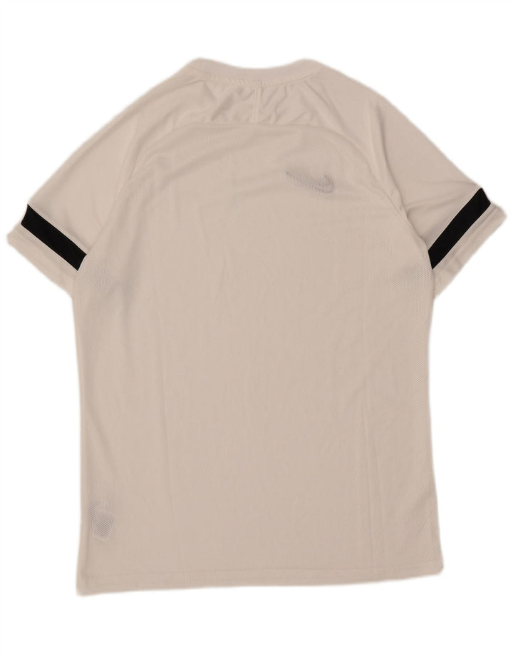 Nike Herre Dri Fit T-shirt Top Stor hvid Colourblock Polyester