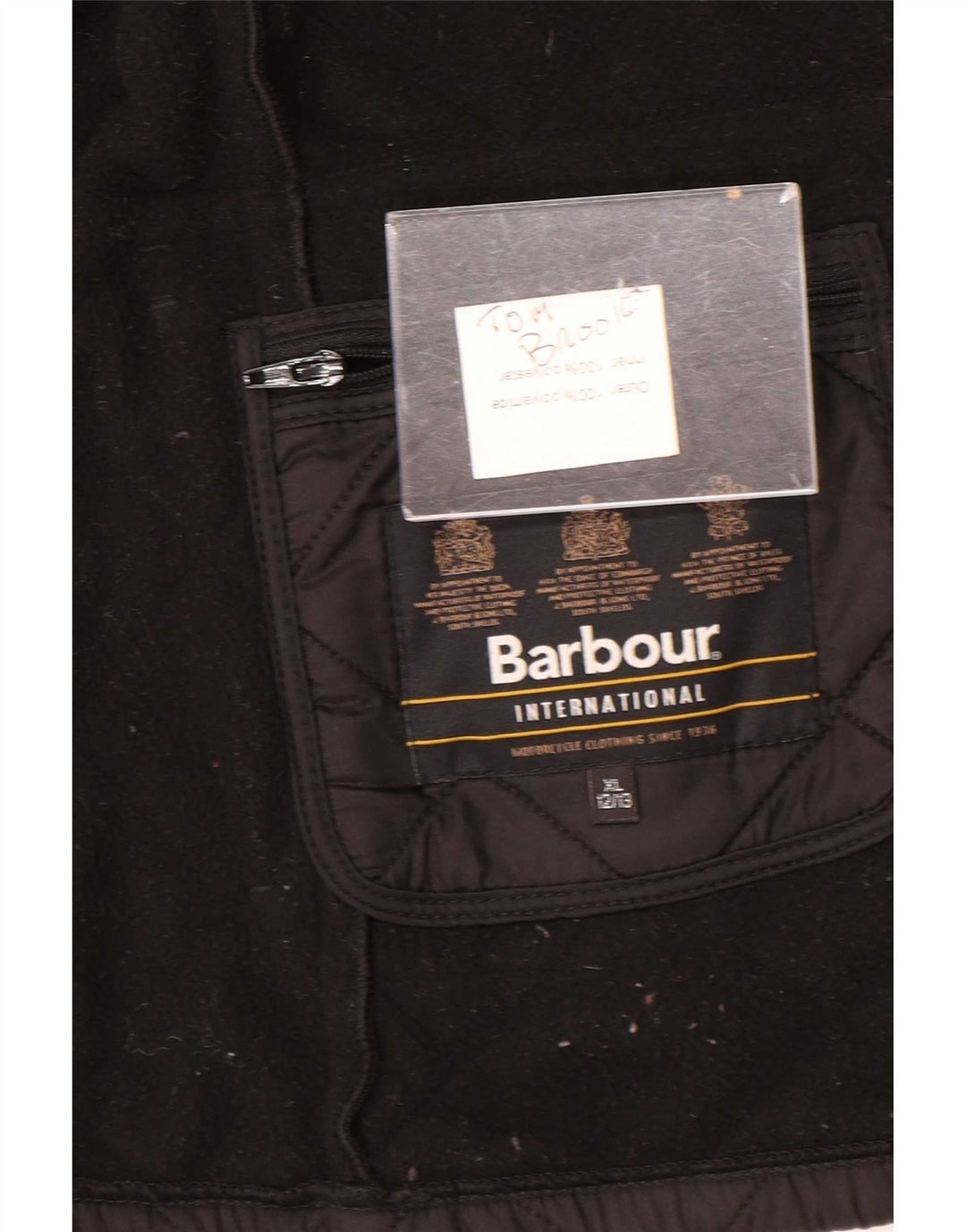 Barbour Boys Quiltet Jakke 12-13 År XL Sort Polyamid