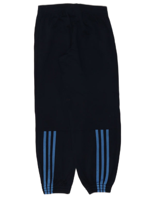 Adidas Boys Joggers Træningsdragt Bukser 7-8 år Navy Blue Polyester