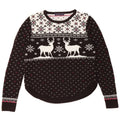 Marks & Spencer Dame sweater med rund hals DK 14 Medium Sort Jul