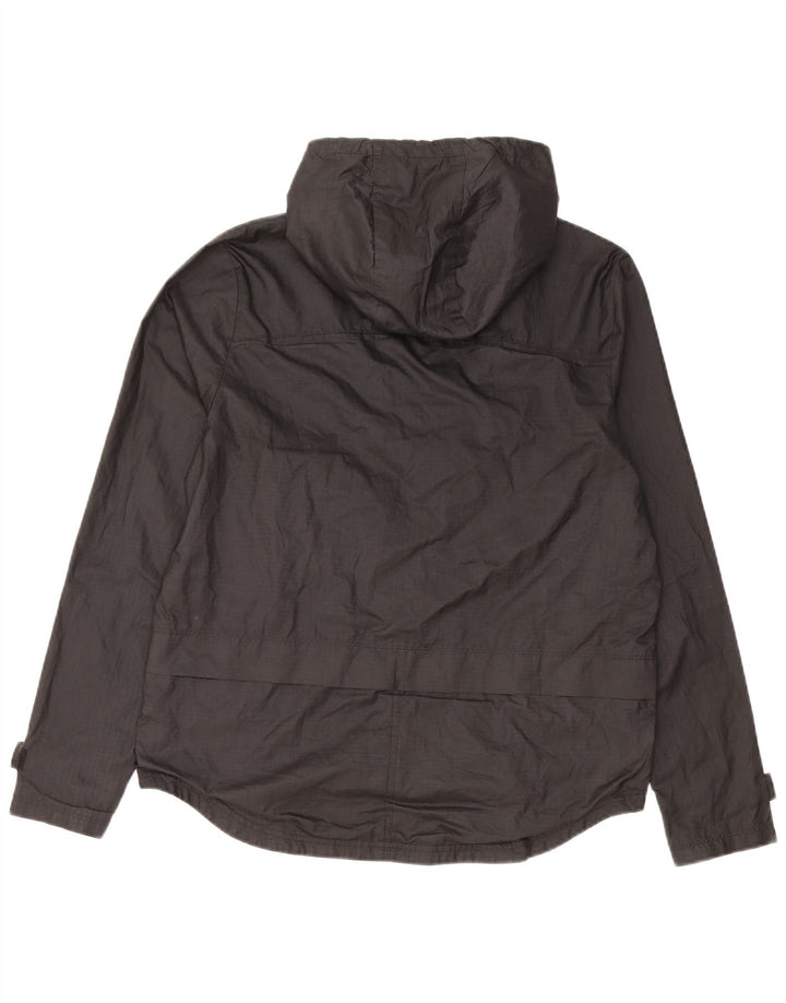 Nike Regnjakke med hætte til kvinder UK 14 Medium Sort Polyester