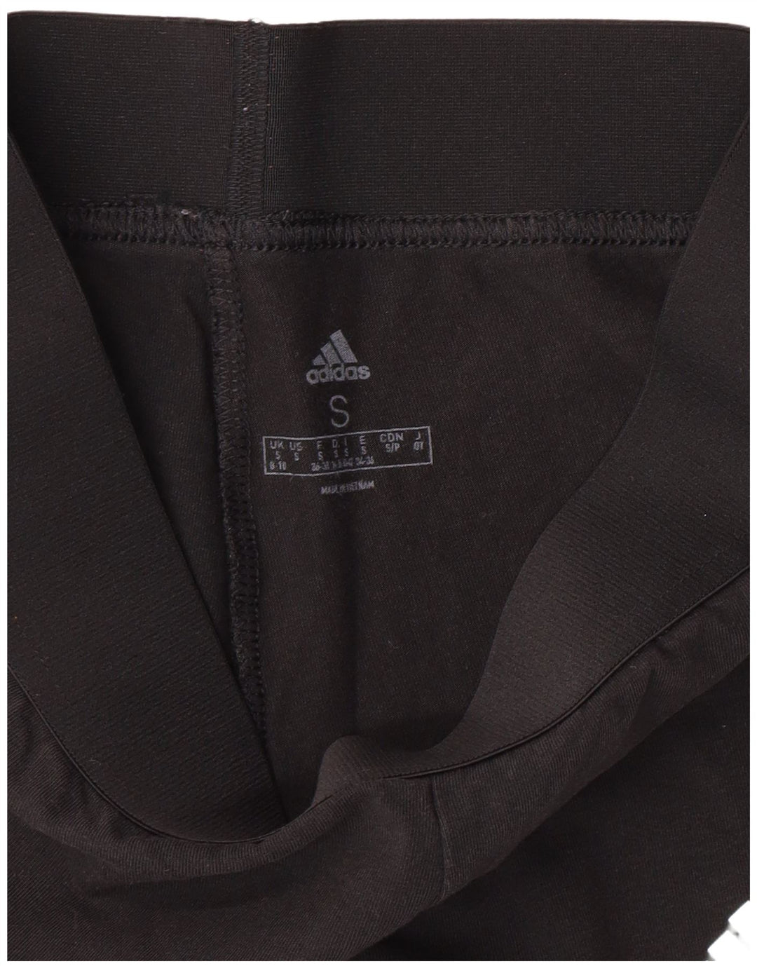ADIDAS Womens Leggings UK 8/10 Small Black