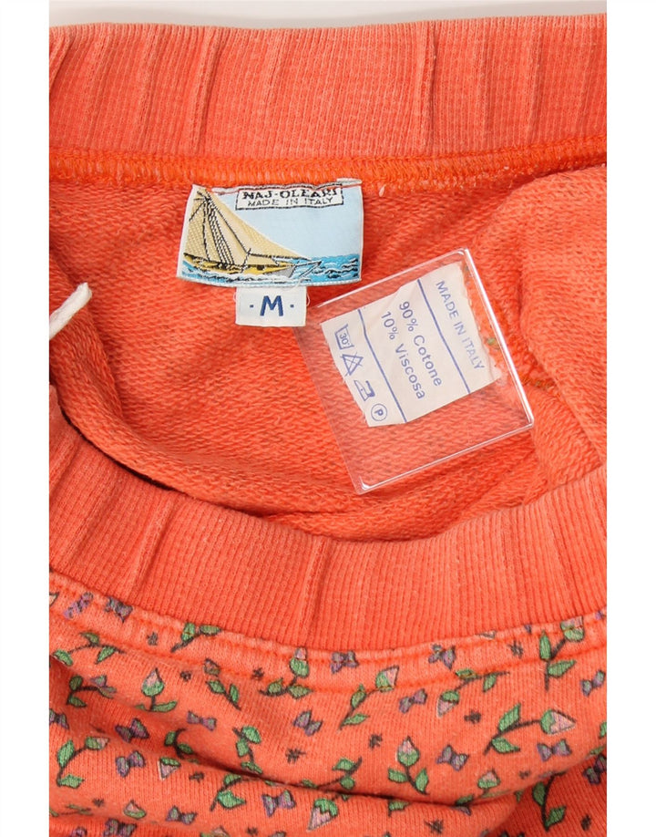 NAJ OLEARI Womens Mini Skirt Medium W28  Pink Floral Cotton Vintage Naj Oleari and Second-Hand Naj Oleari from Messina Hembry 