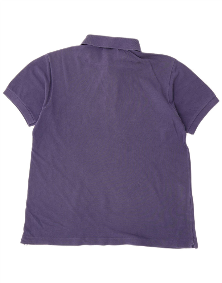 Lacoste herre poloshirt størrelse 4 Medium marineblå bomuld