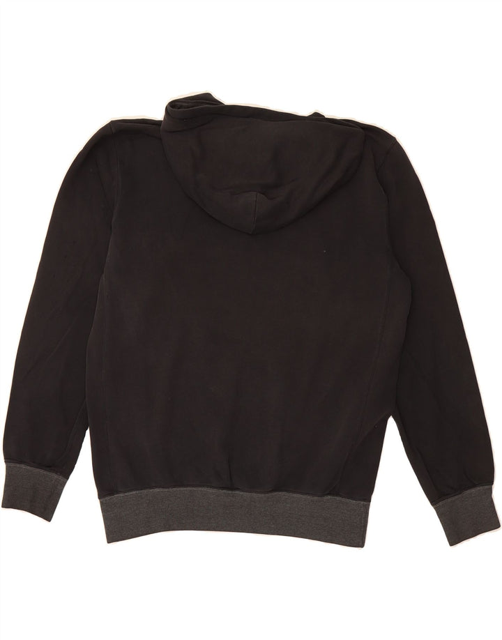 CHAMPION Mens Graphic Hoodie Jumper Medium Black Vintage Champion and Second-Hand Champion from Messina Hembry 