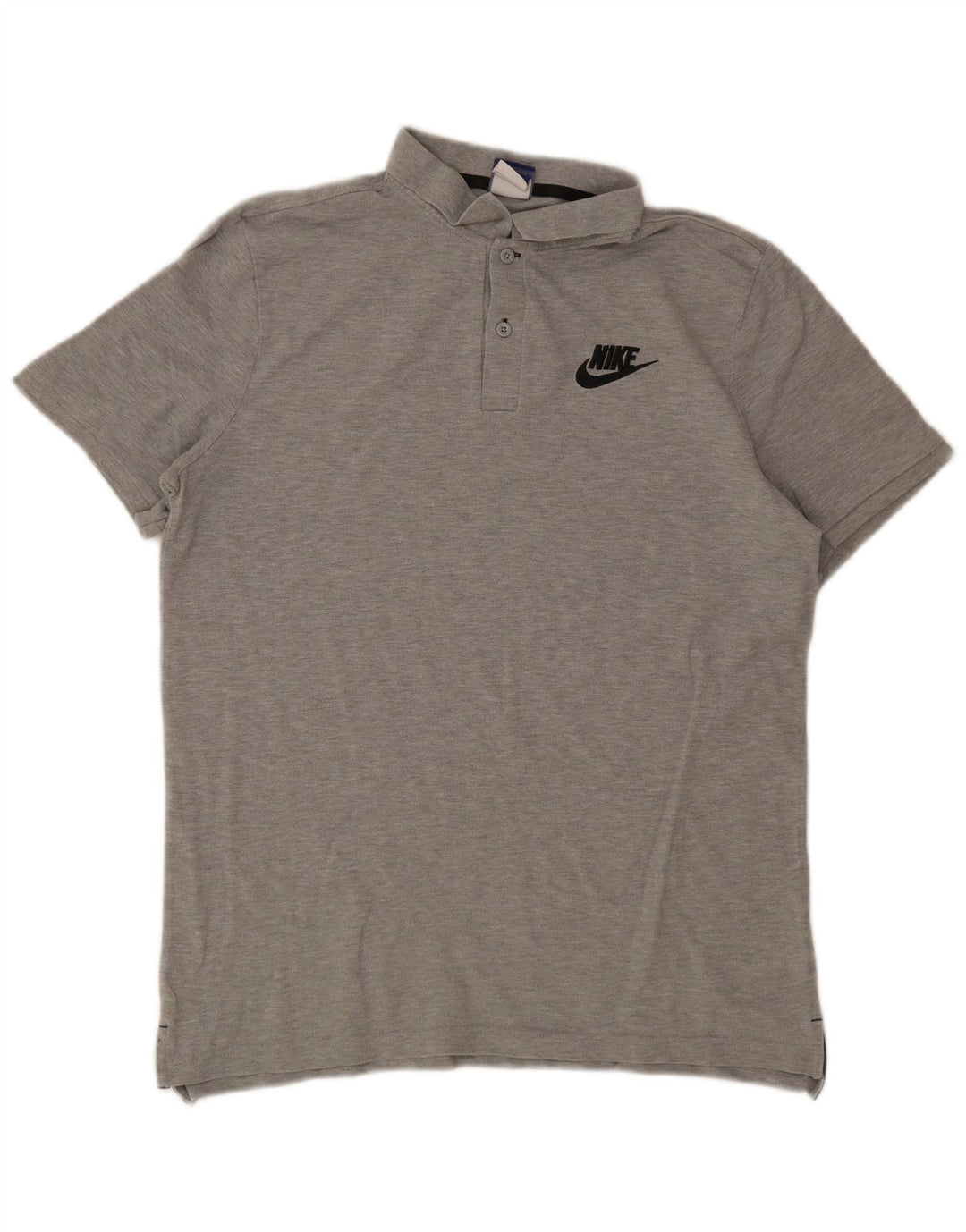 Nike Poloshirt til mænd, stor grå flækket bomuld