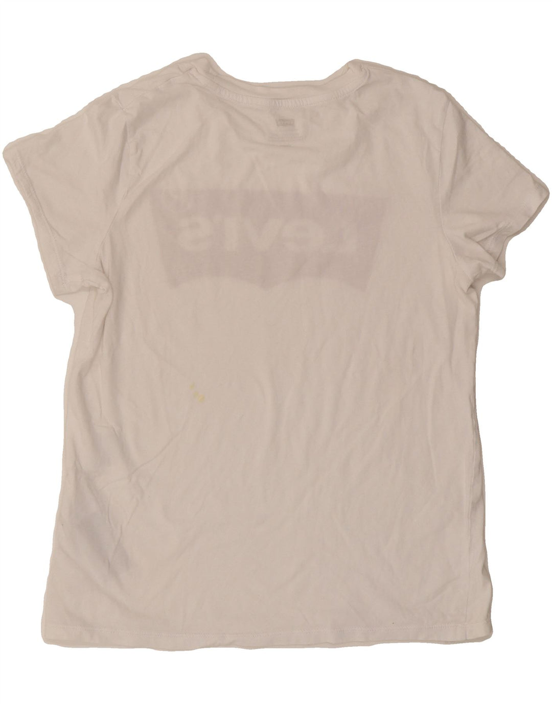 LEVI'S Womens Graphic T-Shirt Top UK 10 Small White Cotton Vintage Levi's and Second-Hand Levi's from Messina Hembry 