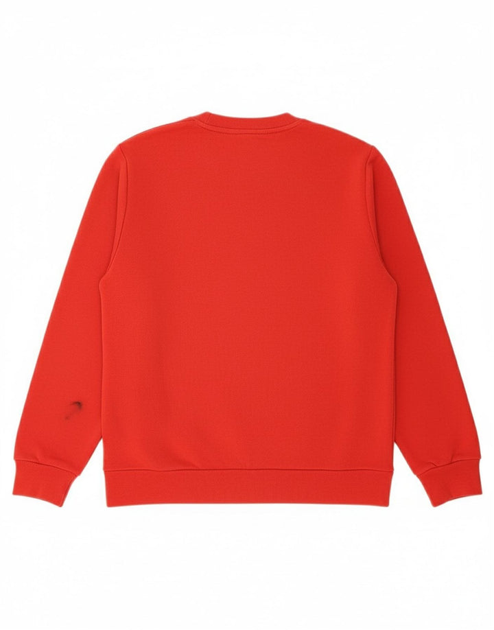 ADIDAS Boys Graphic Sweatshirt Jumper 13-14 Years Red Cotton
