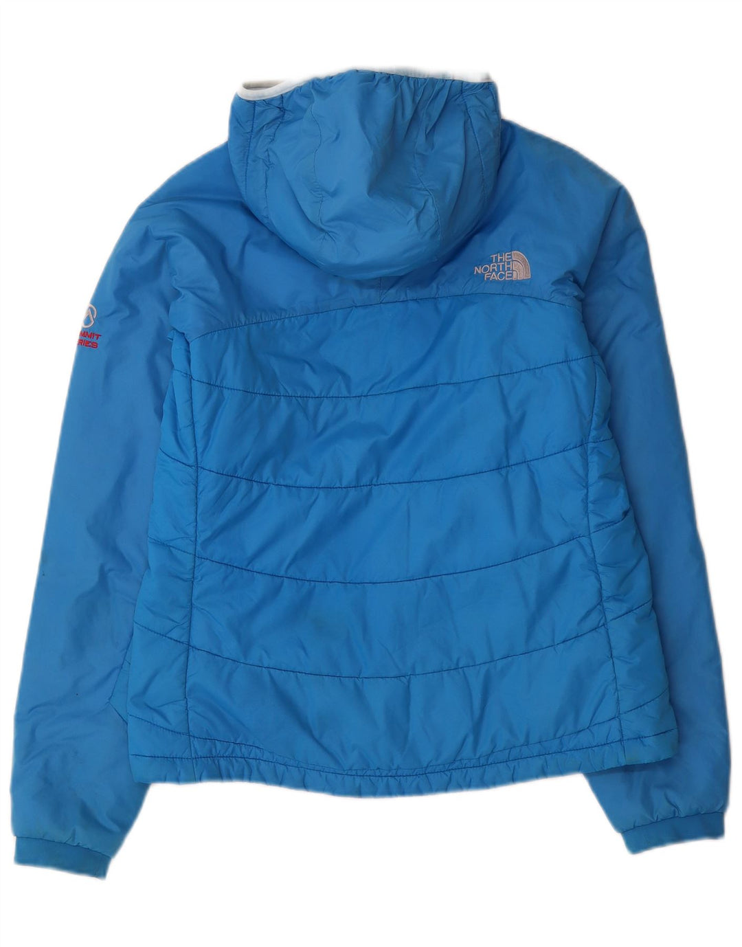 The North Face, polstret jakke til kvinder, UK 12 Medium Blue Nylon