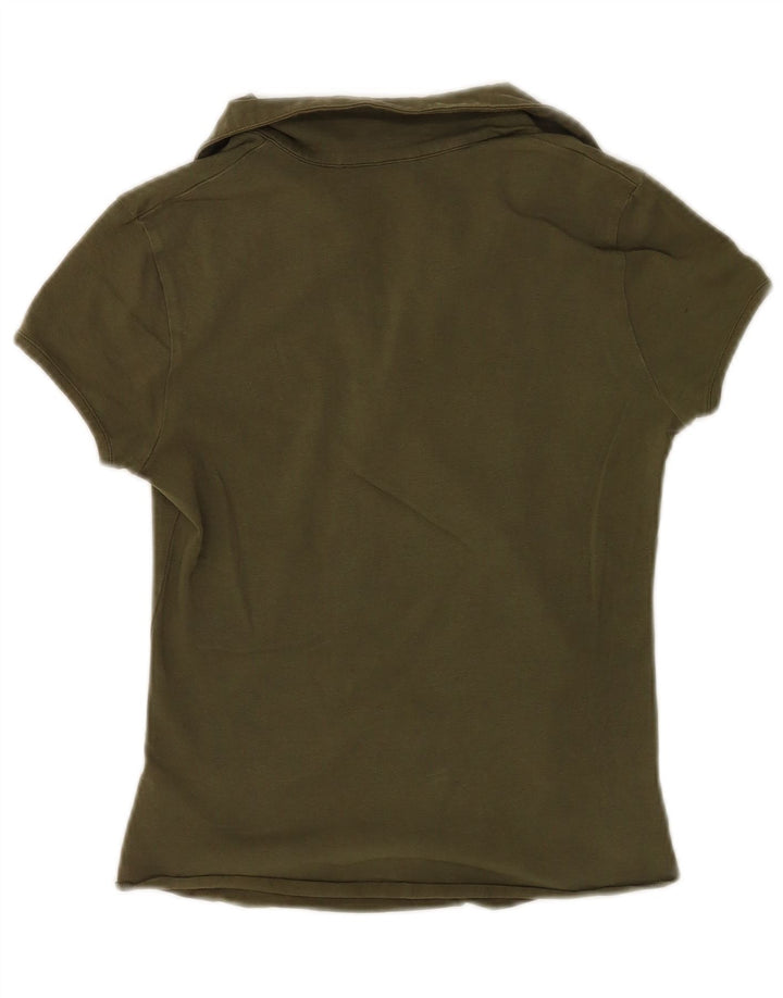 Lotto Dame Polo Shirt UK 14 Large Khaki