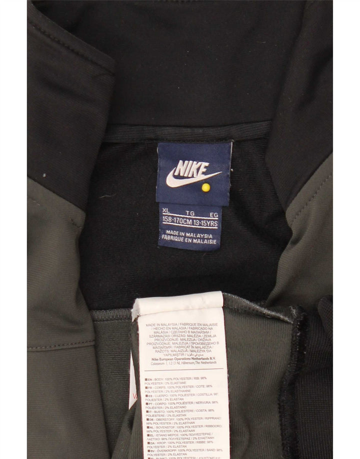 Nike træningsdragt topjakke til drenge 13-14 år XL Grå Colourblock Polyester