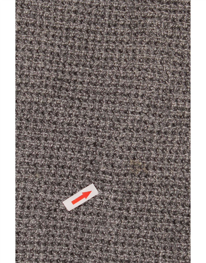 Marks & Spencer Herre Boat Neck Jumper Sweater lille grå bomuld