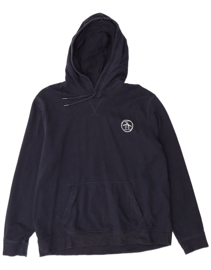 PENGUIN Herre hættetrøje XL Marineblå Bomuld