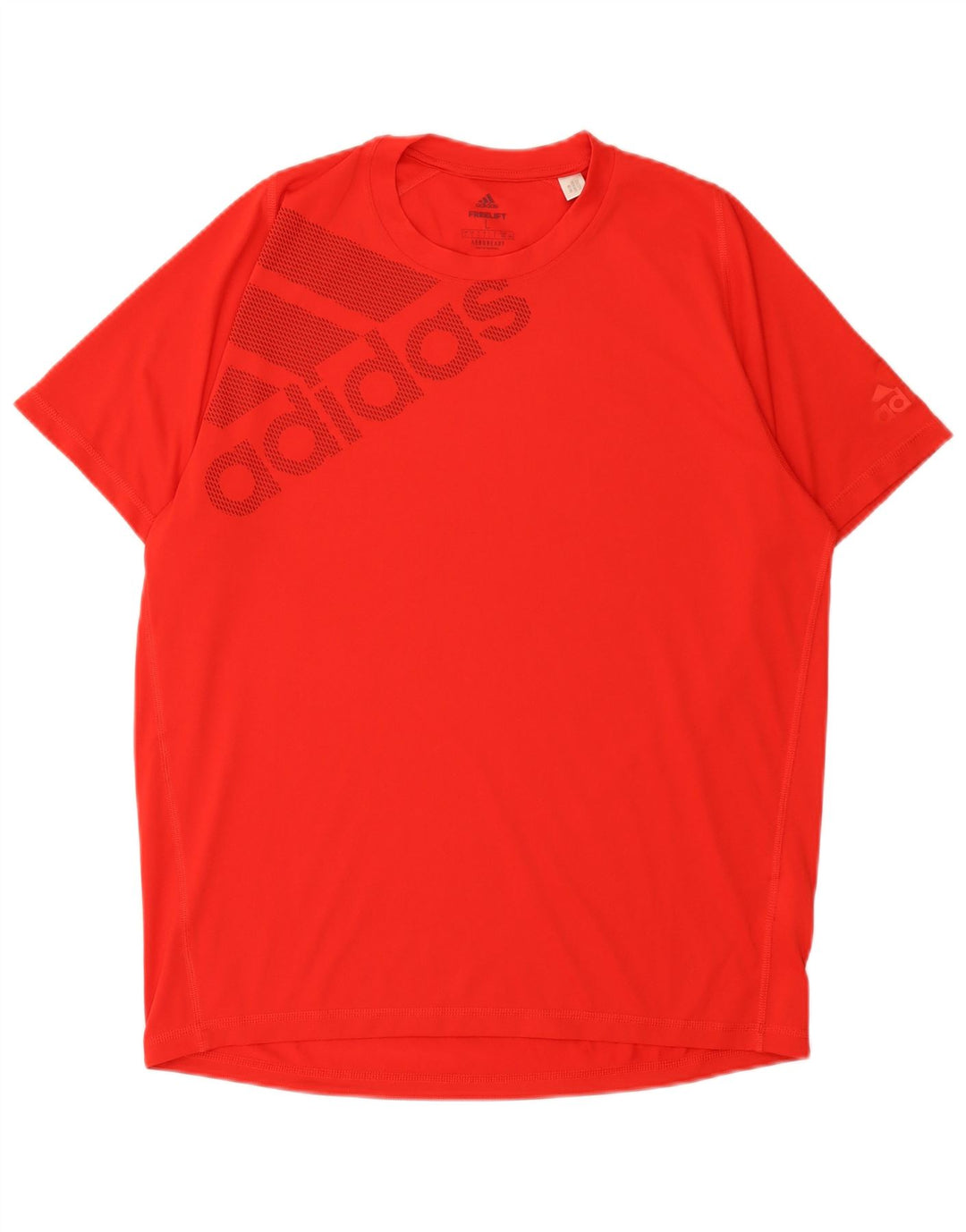 Adidas Herre Aeroready Grafisk T-Shirt Top Stor Rød Polyester