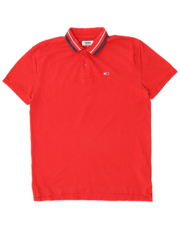 Tommy Hilfiger Herre poloshirt Medium rødstribet bomuld