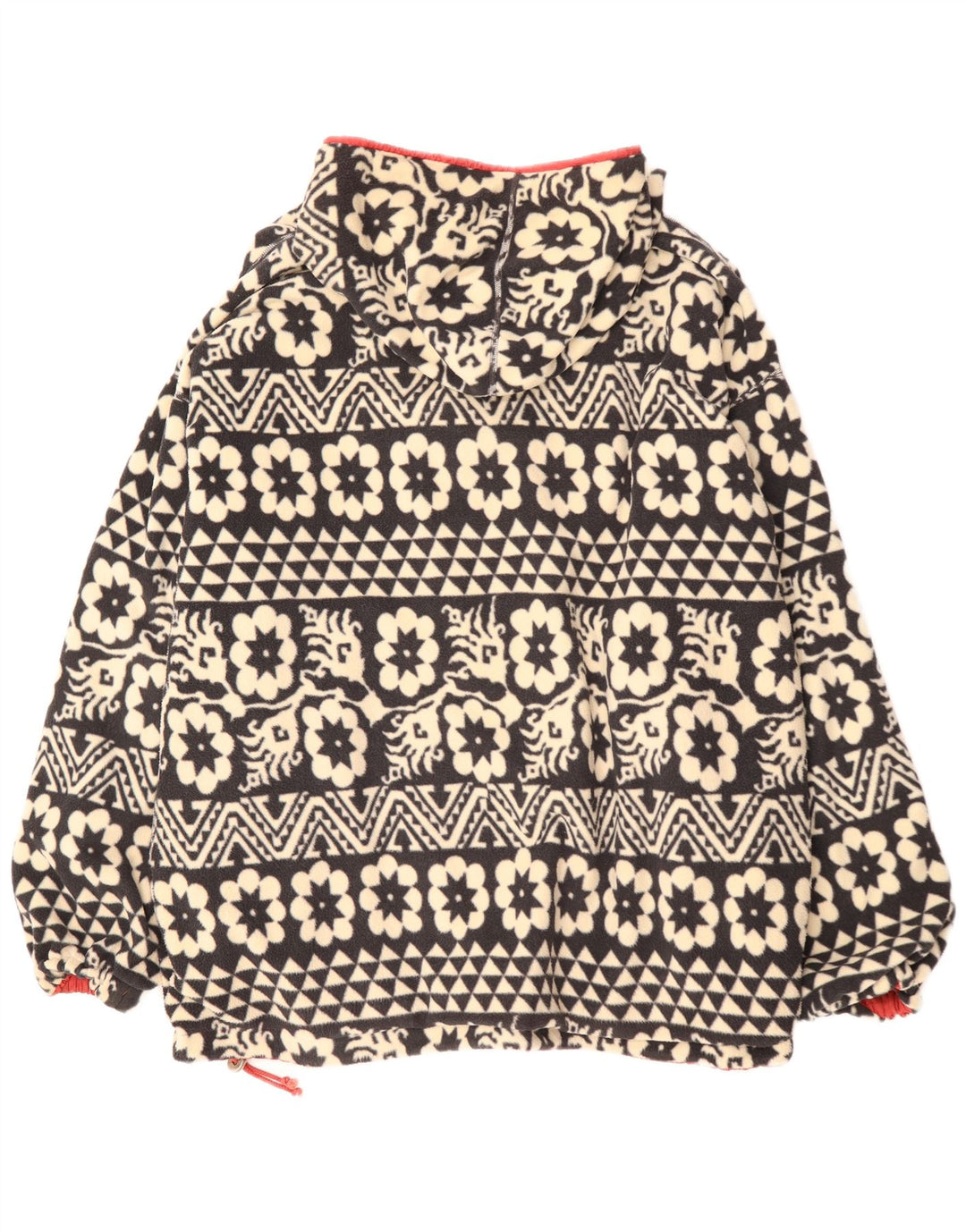 Schoffel Herre hættetrøje Vendbar jakke UK 46 3XL Red Floral Retro