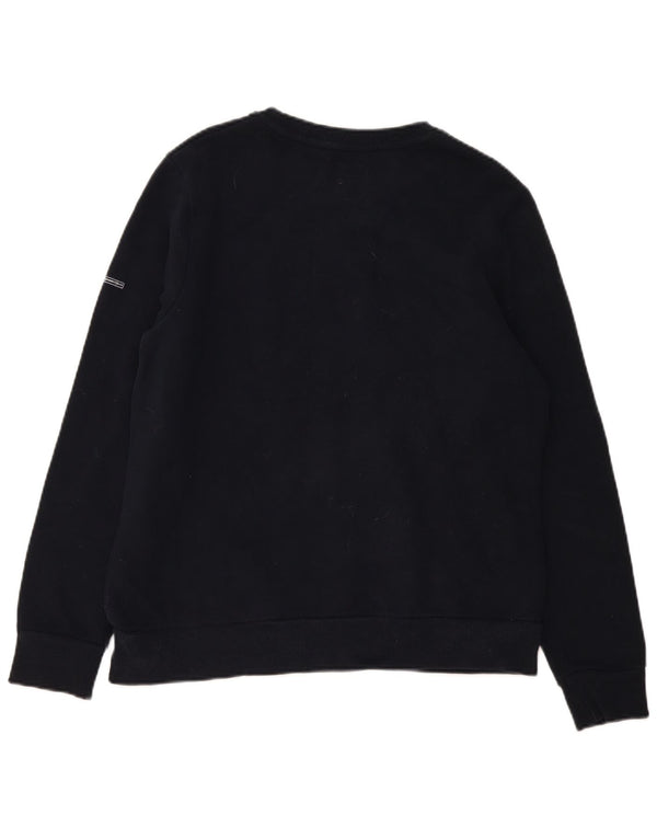 Superdry Graphic Sweatshirt Jumper UK 16 Stor sort bomuld