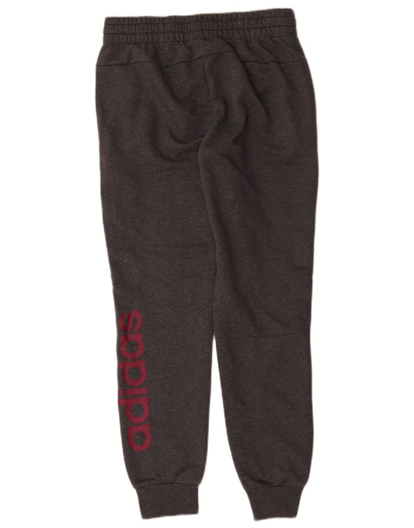 Adidas Dame træningsdragt Bukser Joggers UK 8/10 Small Grey Cotton Sports