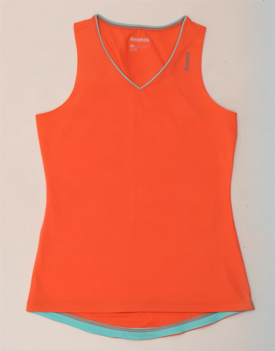 Reebok Damevest Top UK 12/14 Medium Orange Polyester