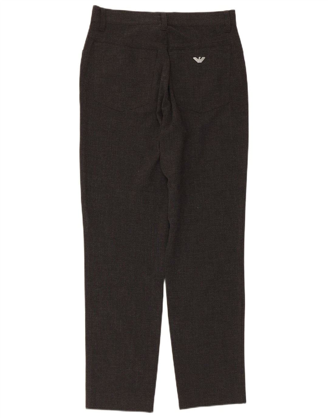 ARMANI koniske afslappede bukser til kvinder W28 L28 Grå polyester