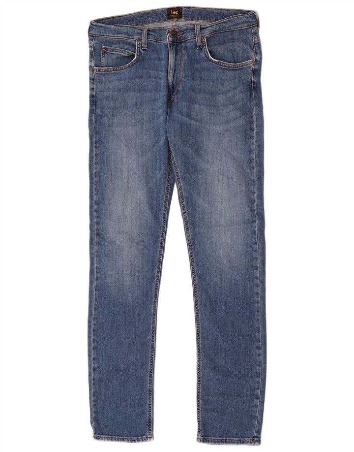 Lee Herre Luke Slim Jeans W32 L34 Blå Bomuld