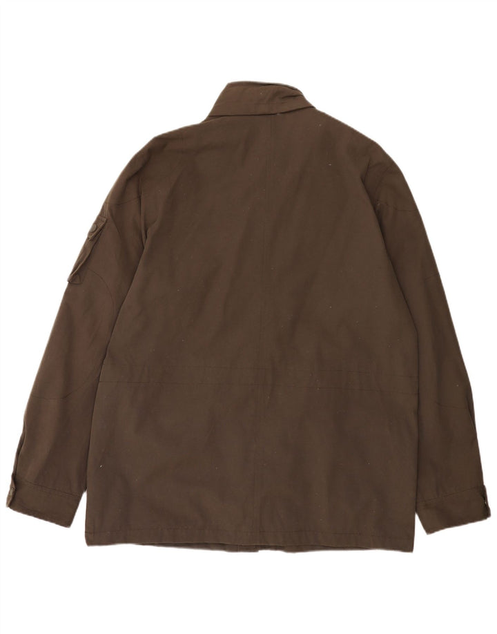 Sergio Tacchini Herre Utility Jacket UK 42 XL Brun Polyamid