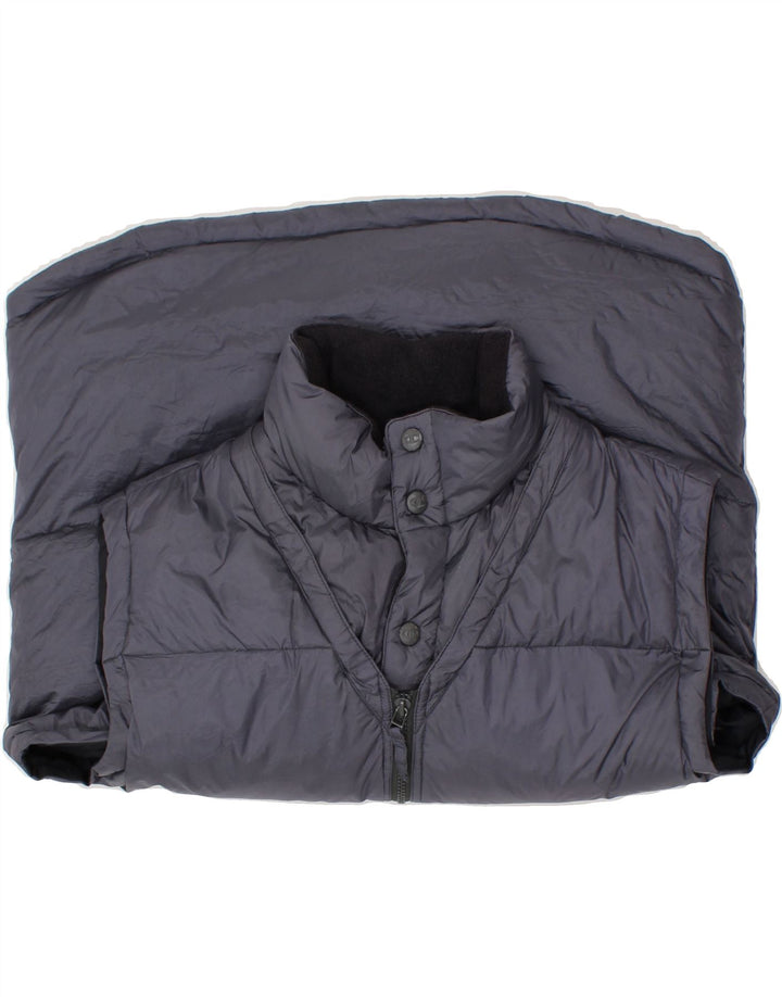CHAMPION Womens Padded Gilet UK 18 XL Grey Nylon Vintage Champion and Second-Hand Champion from Messina Hembry 