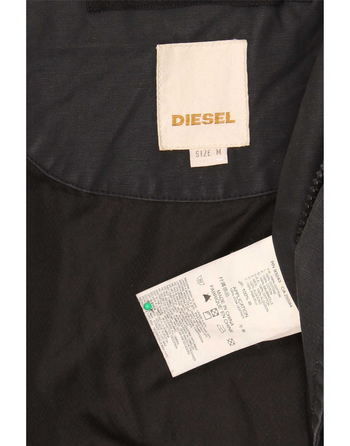 Diesel Parkajakke til mænd UK 38 Medium Black Cotton