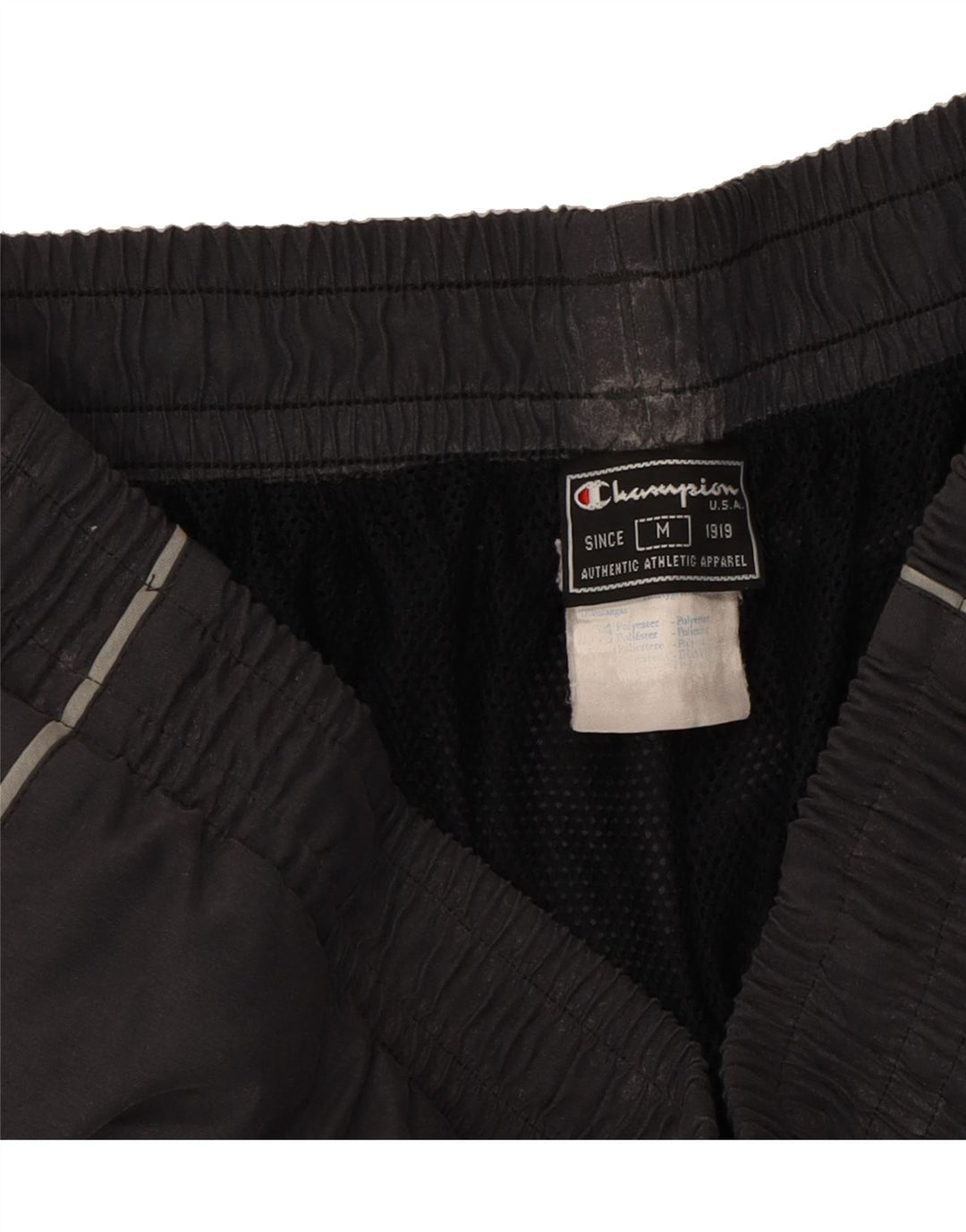 CHAMPION Mens Tracksuit Trousers Medium  Grey Polyester Vintage Champion and Second-Hand Champion from Messina Hembry 