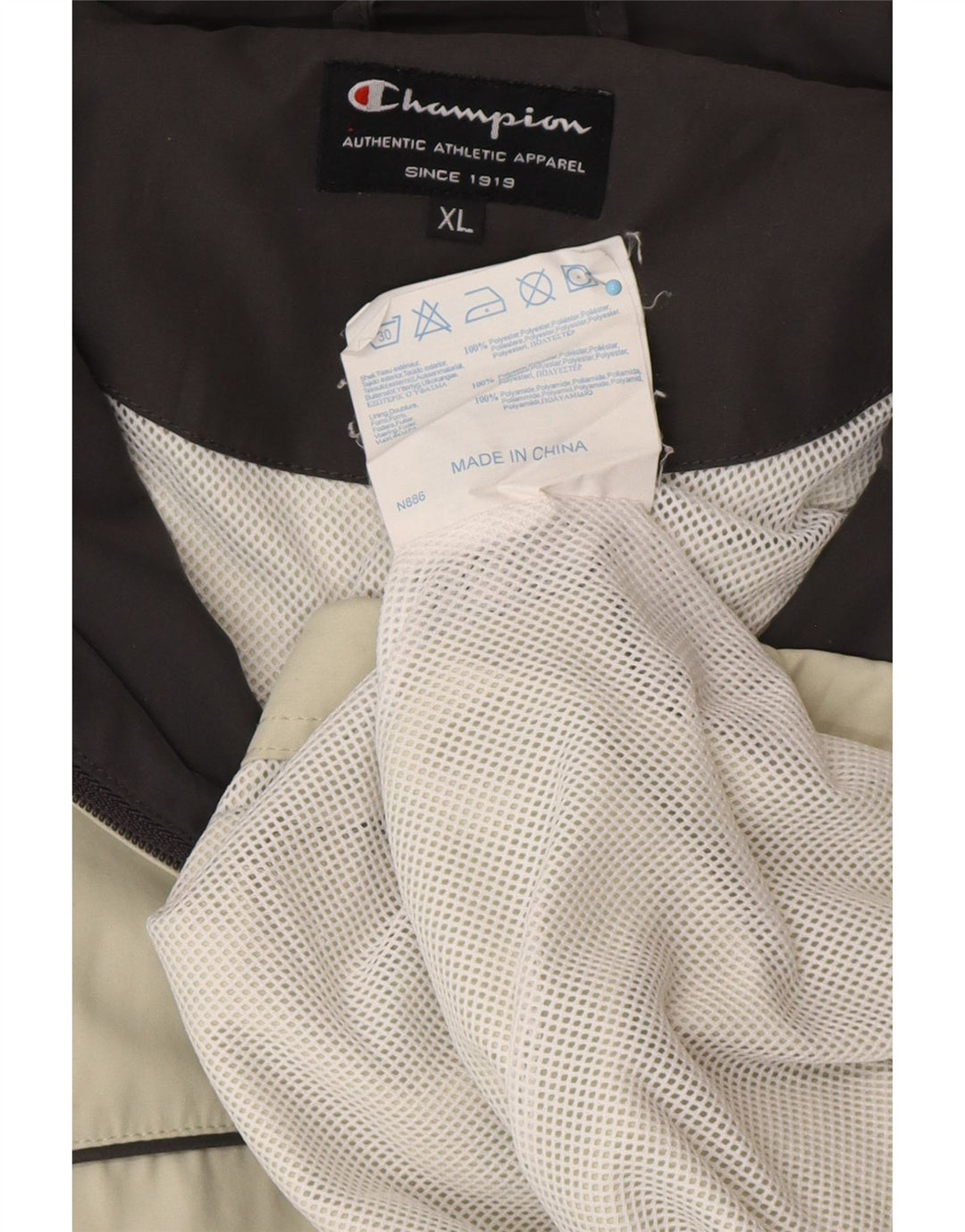 CHAMPION Træningsdragt til mænd Topjakke XL Grøn Polyester