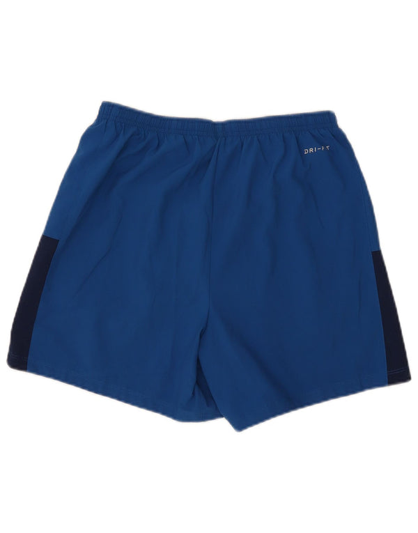 Nike Herre Dri Fit Sportshorts Medium Blue Colourblock