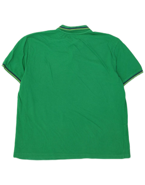 Kappa Polo Shirt til mænd 3XL Grøn Stribet