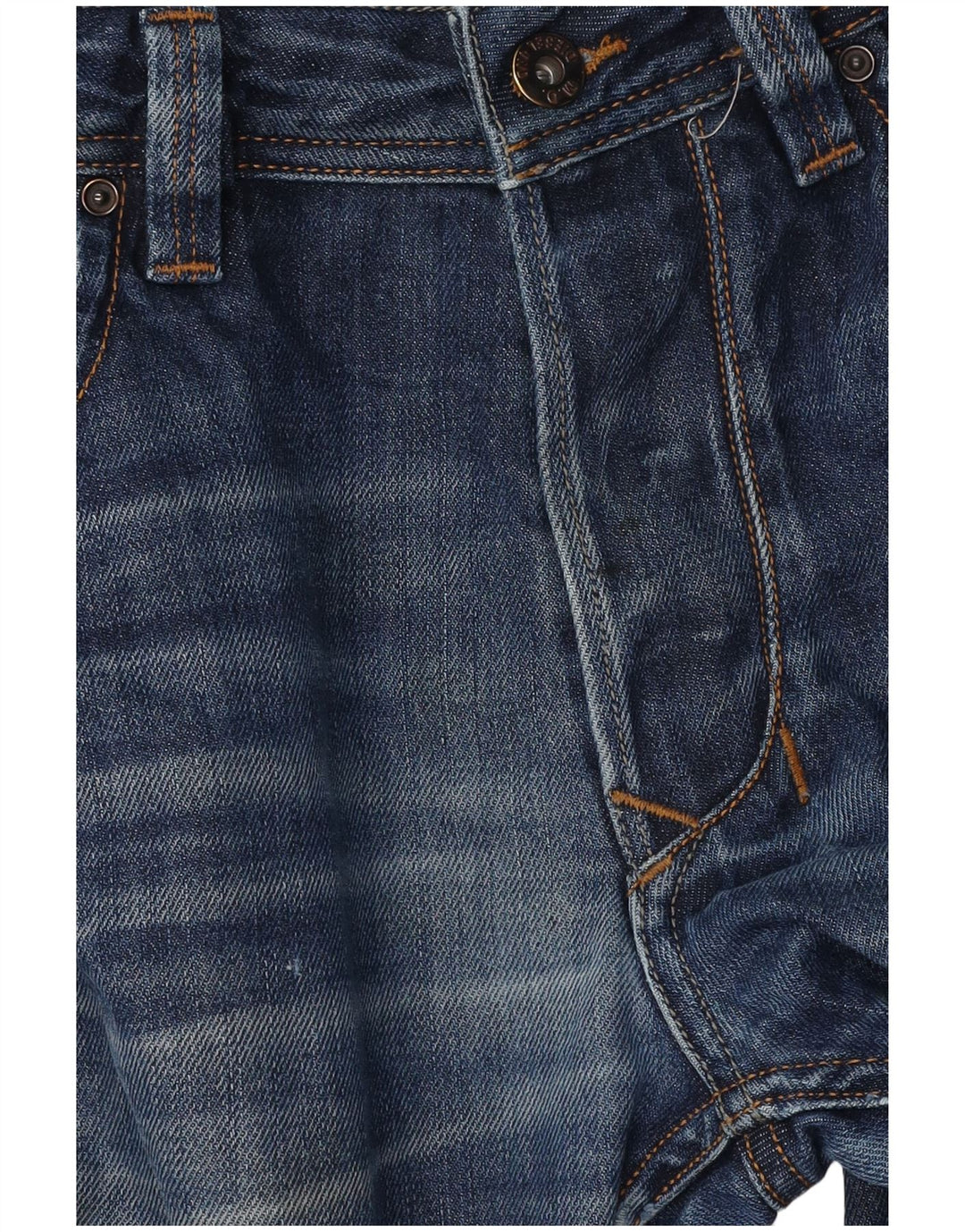 DIESEL Mens Larkee Straight Jeans W34 L30 Blue Cotton