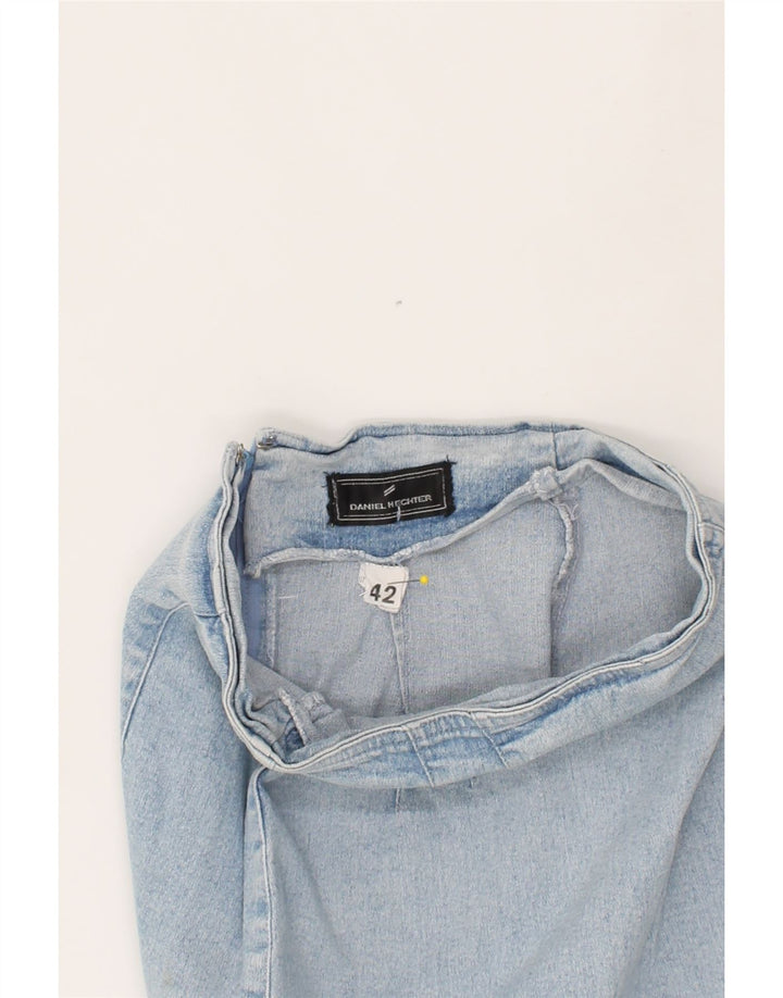 DANIEL HECHTER Womens Denim Skirt IT 42 Medium W24  Blue Cotton Vintage Daniel Hechter and Second-Hand Daniel Hechter from Messina Hembry 