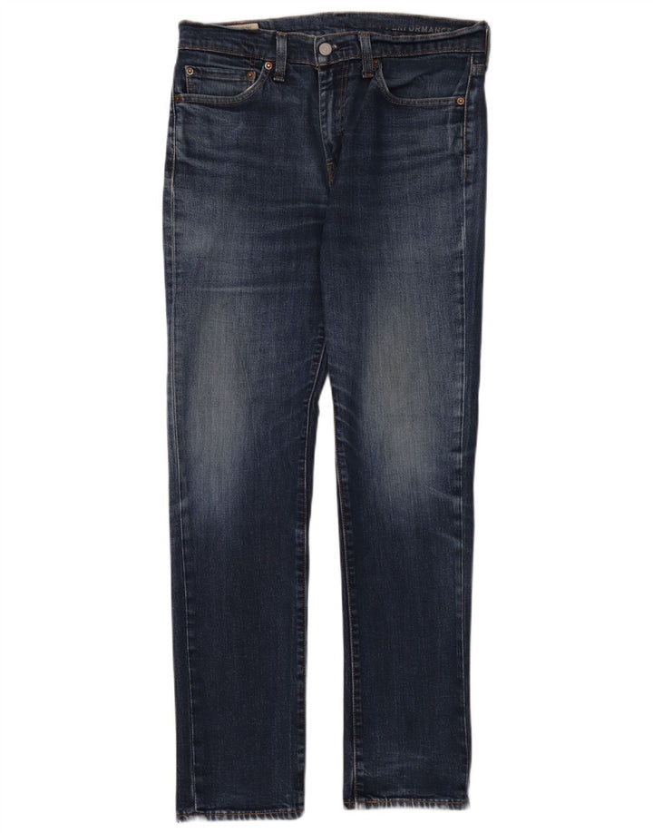 Levi's Herre 511 Slim Jeans W32 L32 Marineblå Bomuld