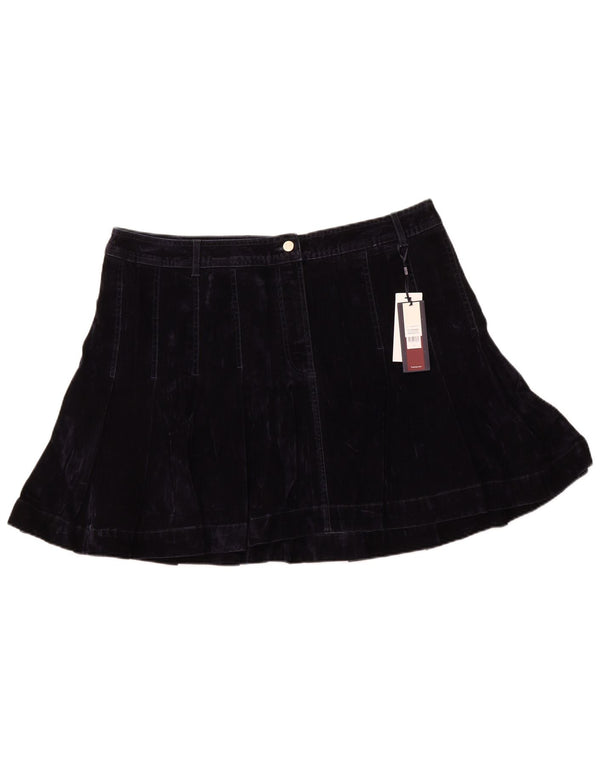 TOMMY HILFIGER Dame lavtaljet mininederdel EU 50 3XL W40 Marineblå Bomuld