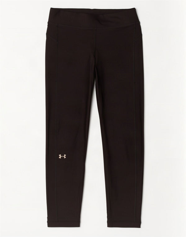 Under Armour Womens Heat Gear Leggings UK 14 Medium Black