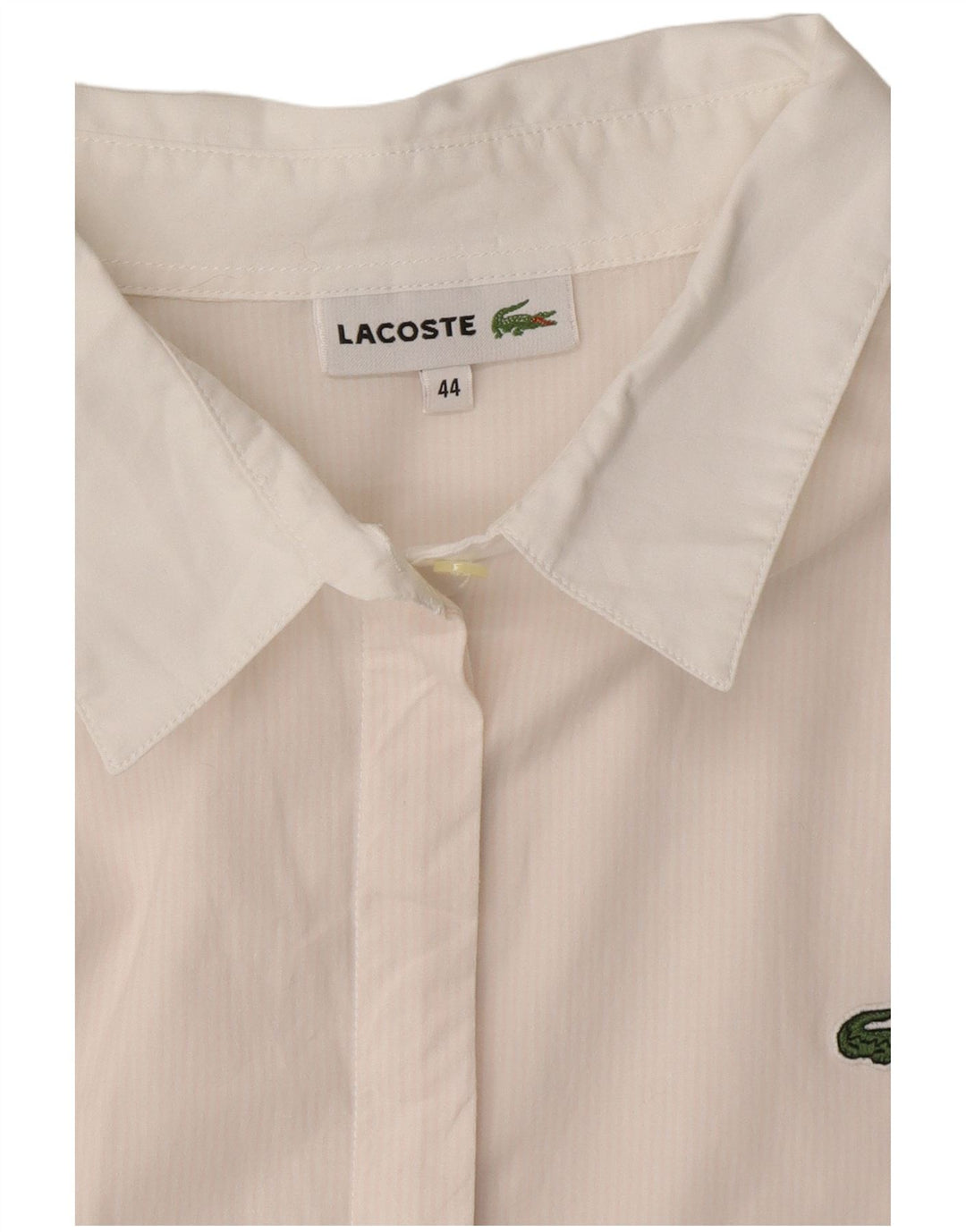 LACOSTE Dameskjorte str. 44 Large Pink Pinstripe