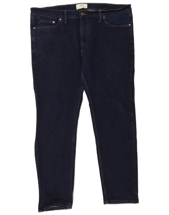 Marks & Spencer Dame Slim Jeans W40 L31 Marineblå Bomuld
