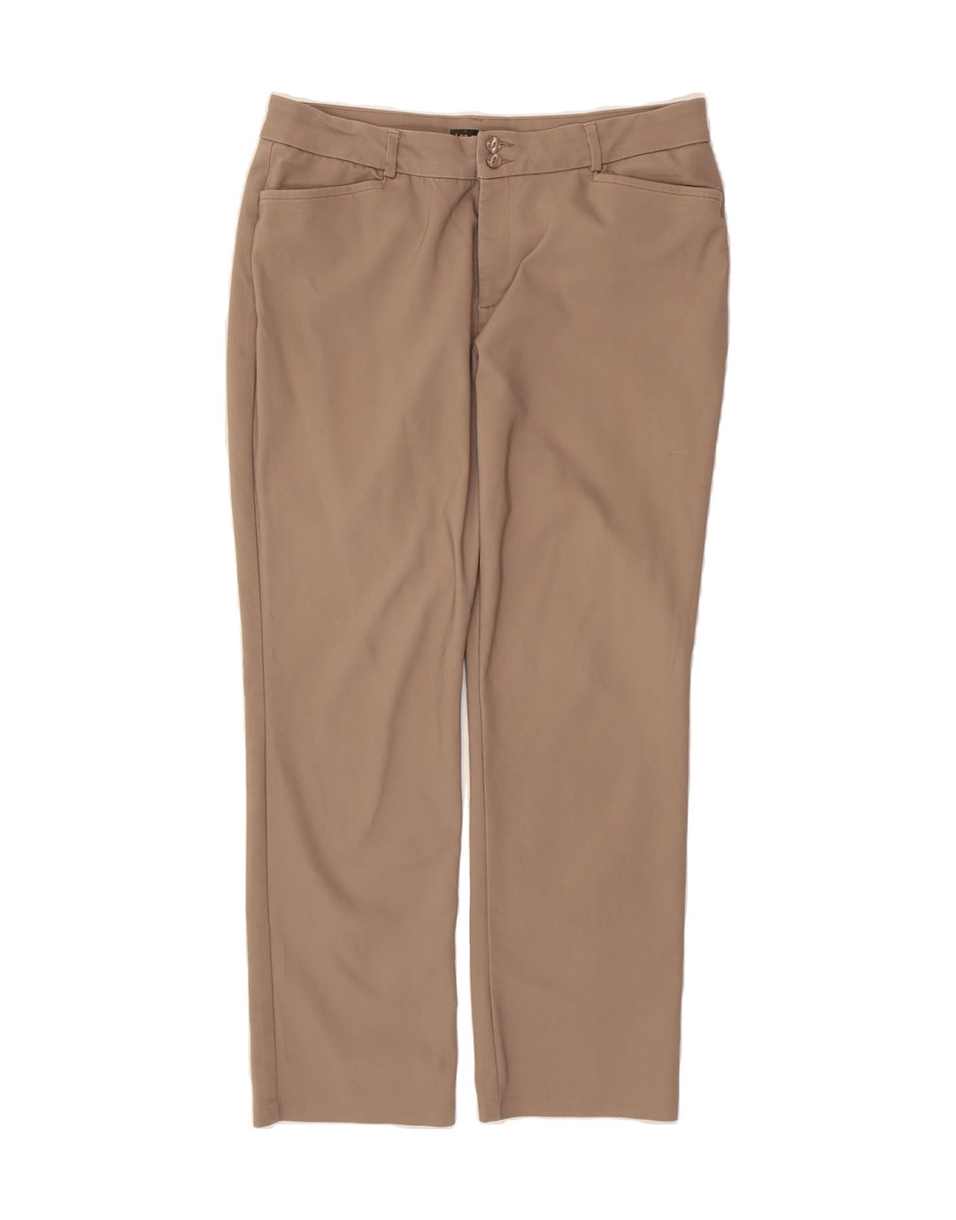 LEE Womens Mid Rise Straight Casual Trousers W36 L30 Brown Vintage Lee and Second-Hand Lee from Messina Hembry 